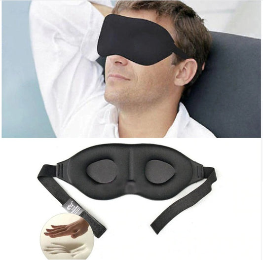 Linger Slow Rebound Sponge Eye Mask Memory Foam Sleep Mask for Travel & Rest