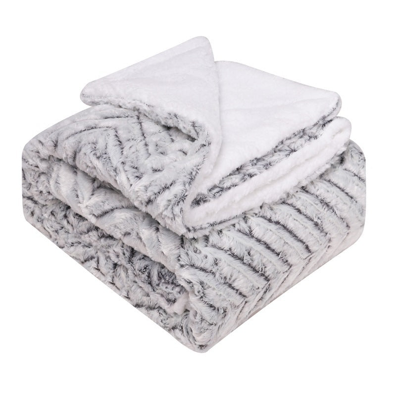 ToastyLoom Thickened Flannel Lamb Wool Blanket 
