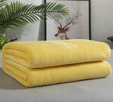 EmberEase Solid Color Flannel Blanket 