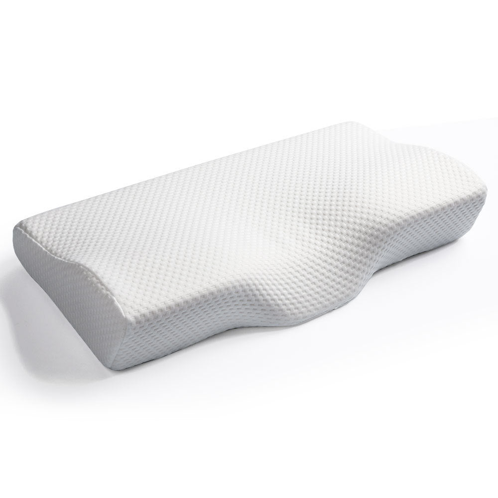Almohada BlissLoom Butterfly de espuma viscoelástica – Soporte para cuello de rebote lento