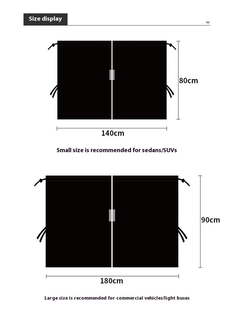 VelvetShade Car Sunshade Curtains 