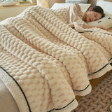TripTuck Coral Flannel Blanket