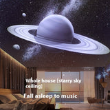 Cosmoez Pickup Projection Lamp Bluetooth Stereo White Noise & Star Light Night Projector for Bedroom & Home Decor