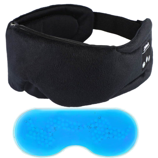 Dormiozx Bluetooth Sleep Eye Mask Washable with Wireless Earphones Music & Calls for Travel & Relaxation