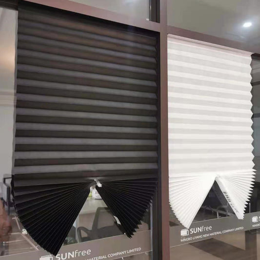 NoirNest Self-Adhesive Pleated Blinds 