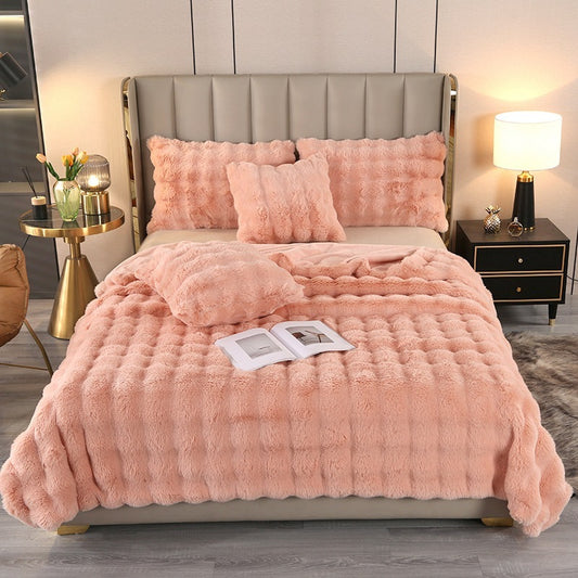 EmberNest Rabbit Plush Blanket