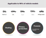 VelvetShade Car Sunshade Curtains 