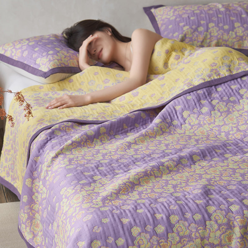 MoonGlow Cotton Three-Layer Blanket 
