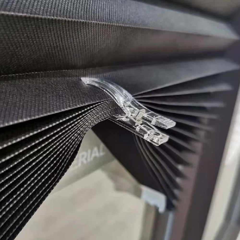 NoirNest Self-Adhesive Pleated Blinds 