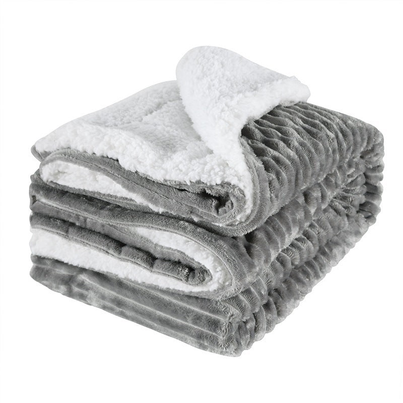 ToastyLoom Thickened Flannel Lamb Wool Blanket 