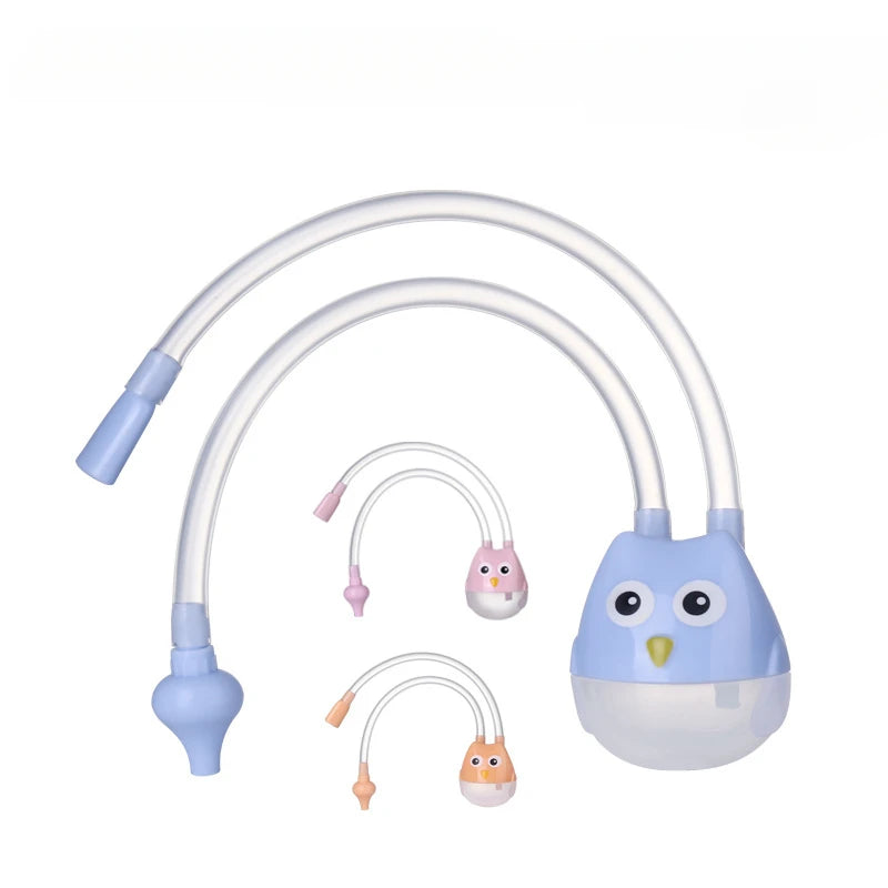 Baby suction device with owl design on a white background