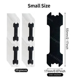 Small size tool blades with packaging and measurements on a white background