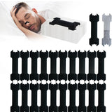 Sleep mask with various design patterns on a white background