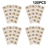 Four packs of 30 adhesive patches each, totaling 120 patches, on a white background.