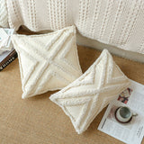DreamSilk Tassel Tufted Pillow Cover