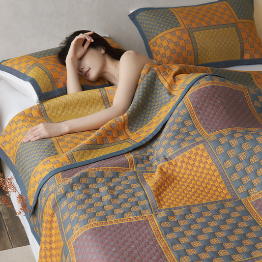 MoonGlow Cotton Three-Layer Blanket 