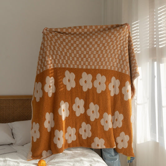 VelvetVerve Plaid Velvet Blanket