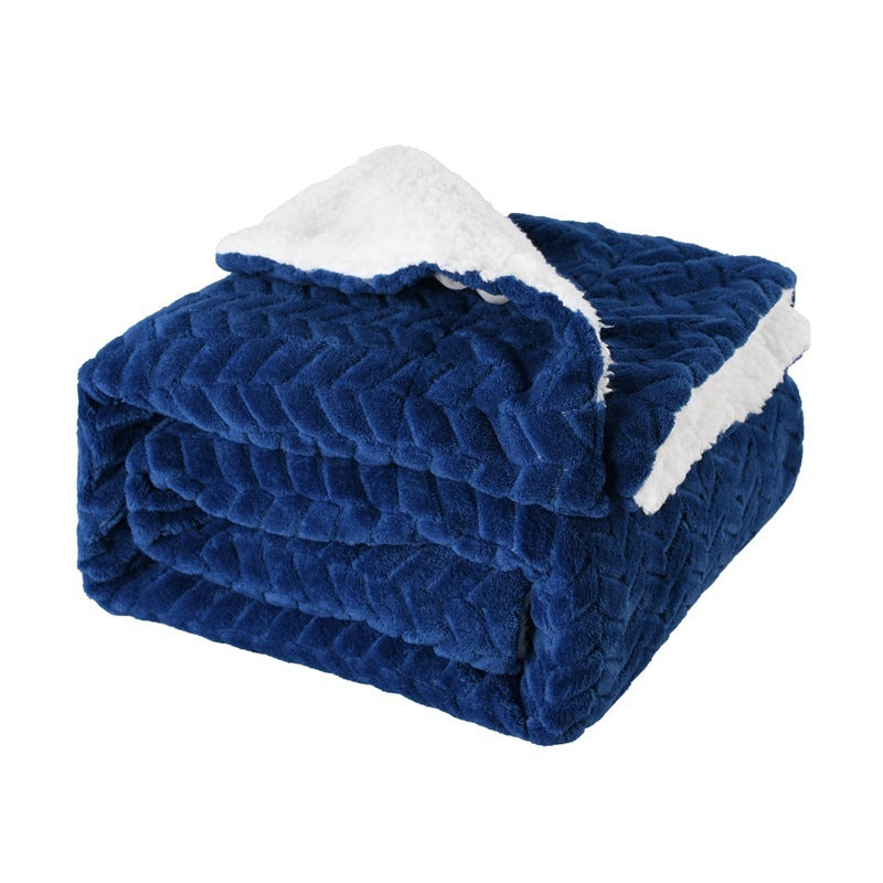 ToastyLoom Thickened Flannel Lamb Wool Blanket 
