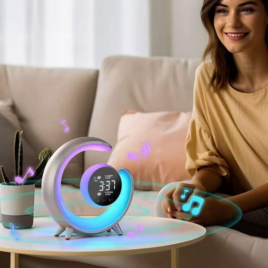 Nexusot White Noise RGB Dual Alarm Clock For Wake-up & Sleep-Friendly Environment