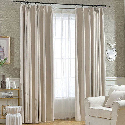 SomniaSoft Herringbone Chenille Blackout Curtains 
