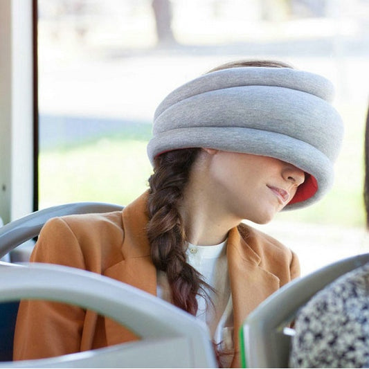 Hummazx Ostrich Pillow Nap Eye Mask 100% Blackout Sleep Mask for Travel & Stress Relief