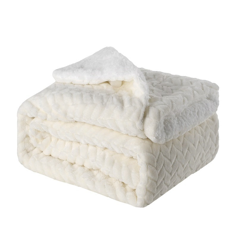 ToastyLoom Thickened Flannel Lamb Wool Blanket 