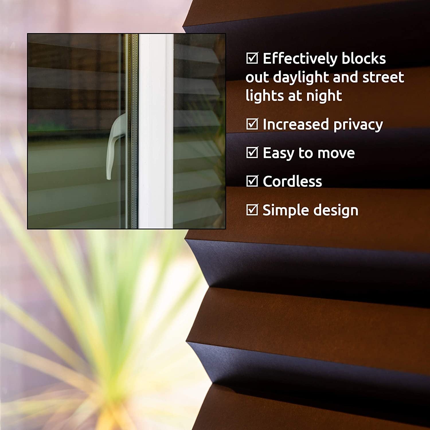Curtivo Full Shading Pleated Shades