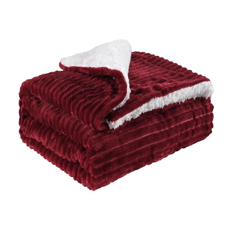 ToastyLoom Thickened Flannel Lamb Wool Blanket 