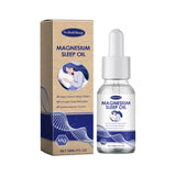 WoodSleep Magnesium Sleep Oil packaging and dropper bottle on a white background
