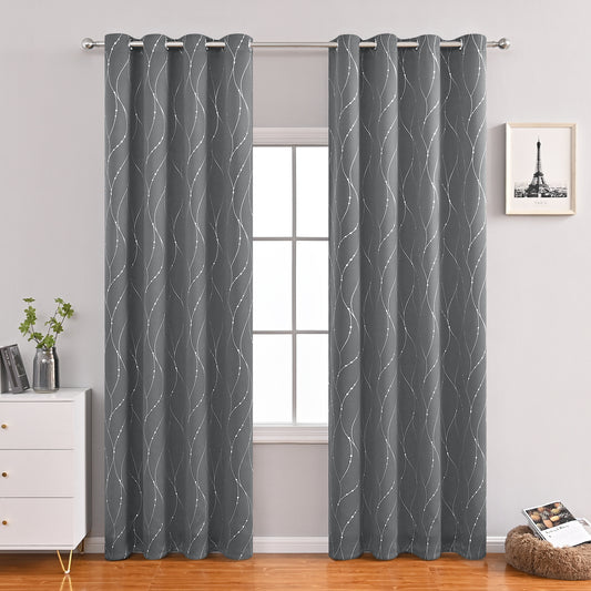 Chroma Minimalist Blackout Curtains Modern Home & Office for Bedroom & Living Room