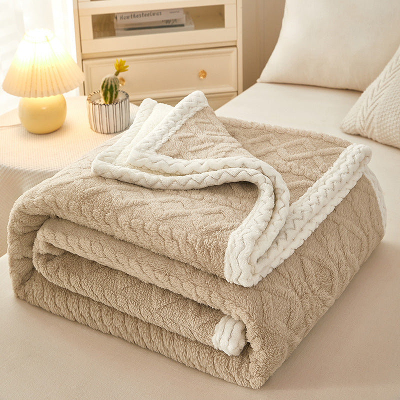 CoolWeave Coral Fleece Blanket